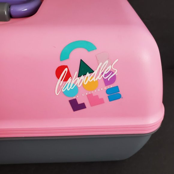Caboodles Makeup Caboodles Pink Gray Purple Makeup Train Travel